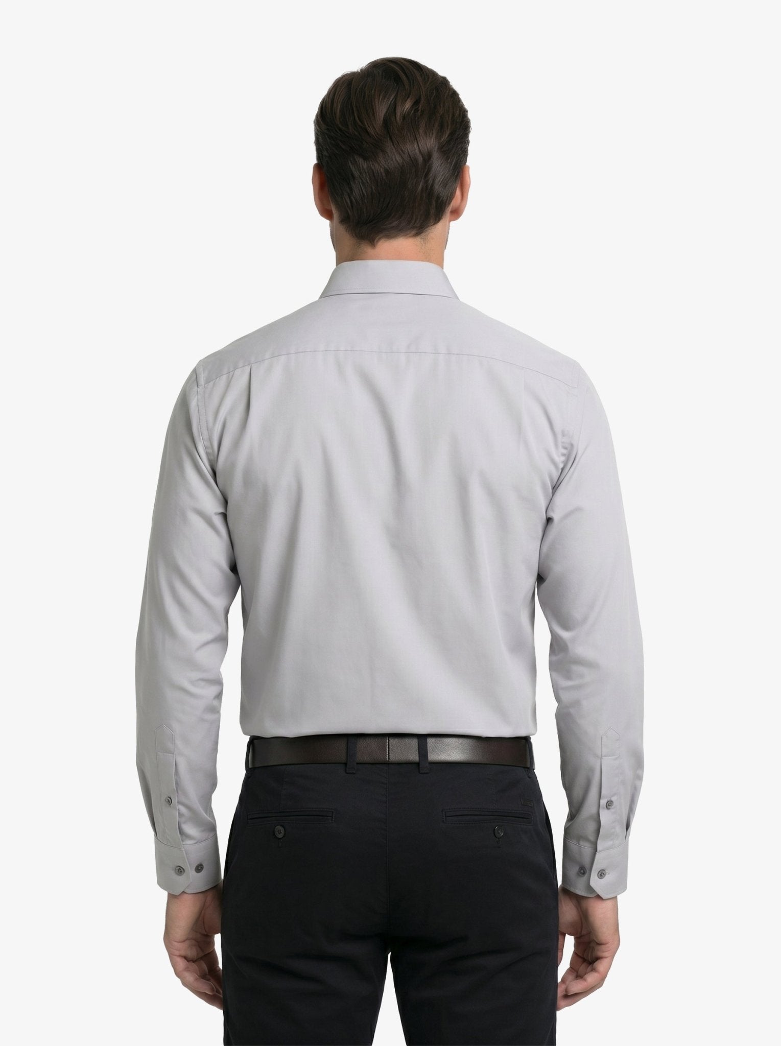 Manchester Camisa de Vestir - Cuello Ajustable con Bolsillo - Manchester