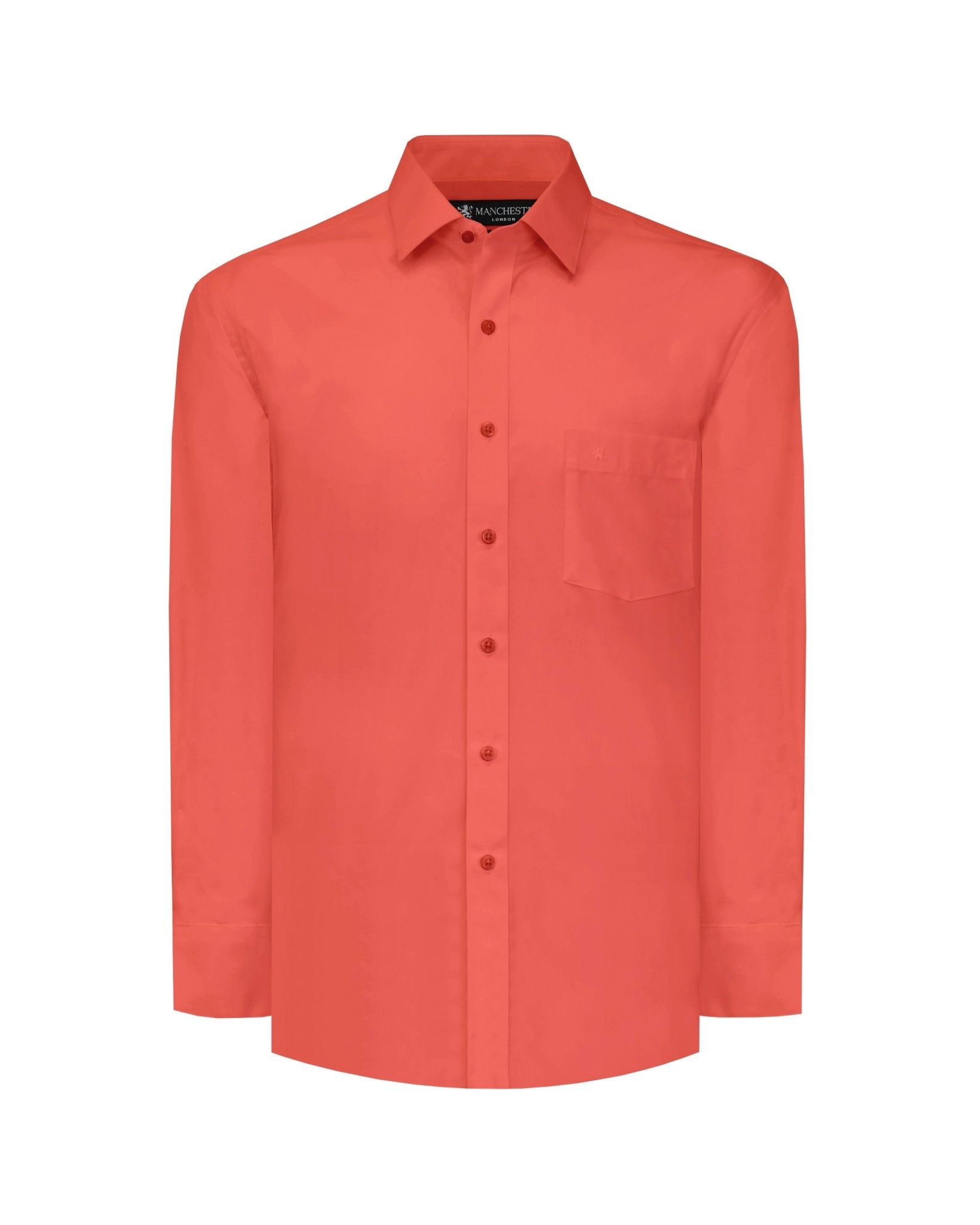 Manchester Camisa de Vestir - Cuello Ajustable con Bolsillo - Manchester