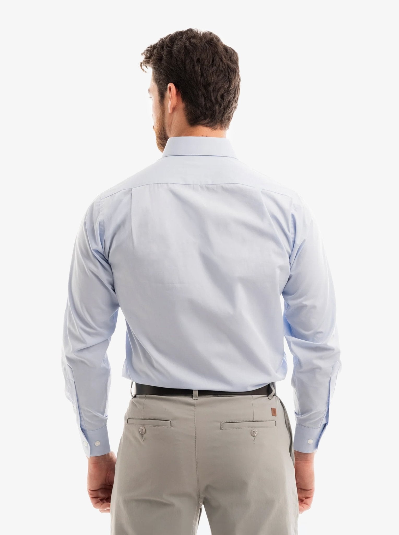 Manchester Camisa de Vestir - Cuello Ajustable con Bolsillo - Manchester