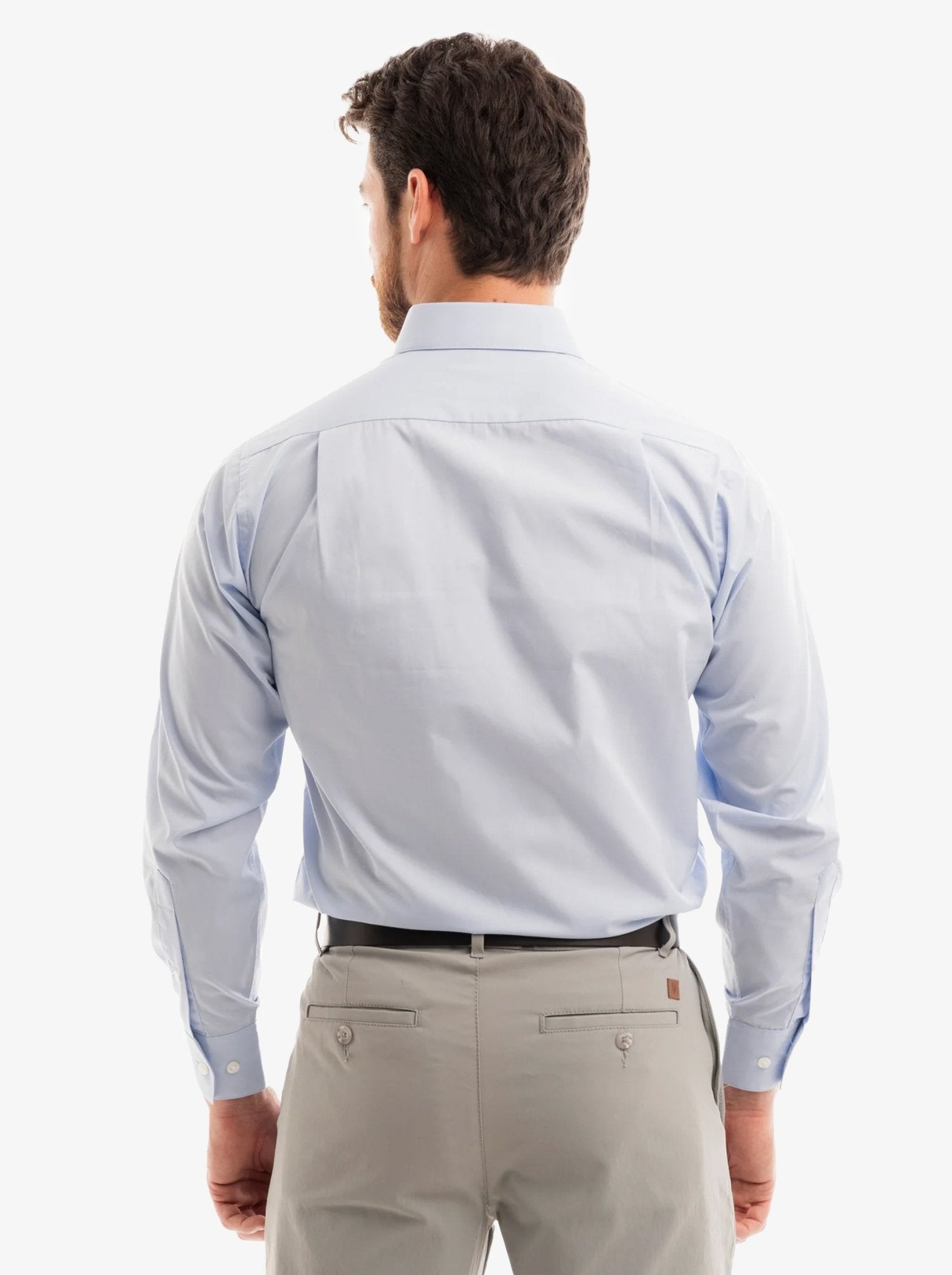 Manchester Camisa de Vestir - Cuello Ajustable con Bolsillo - Manchester