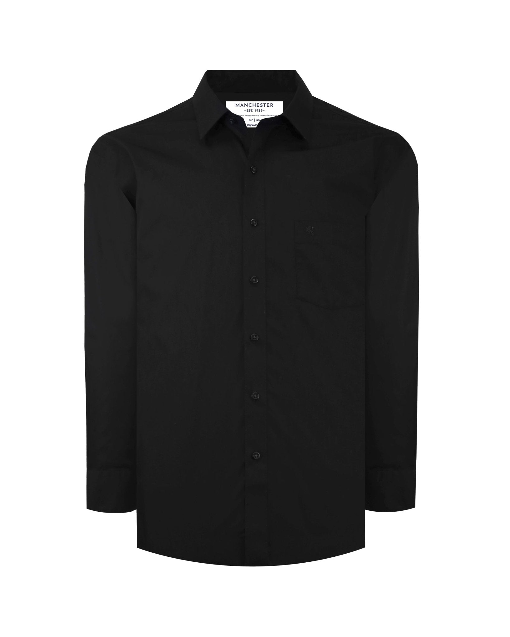 Manchester Camisa de Vestir - Cuello Ajustable con Bolsillo - Manchester