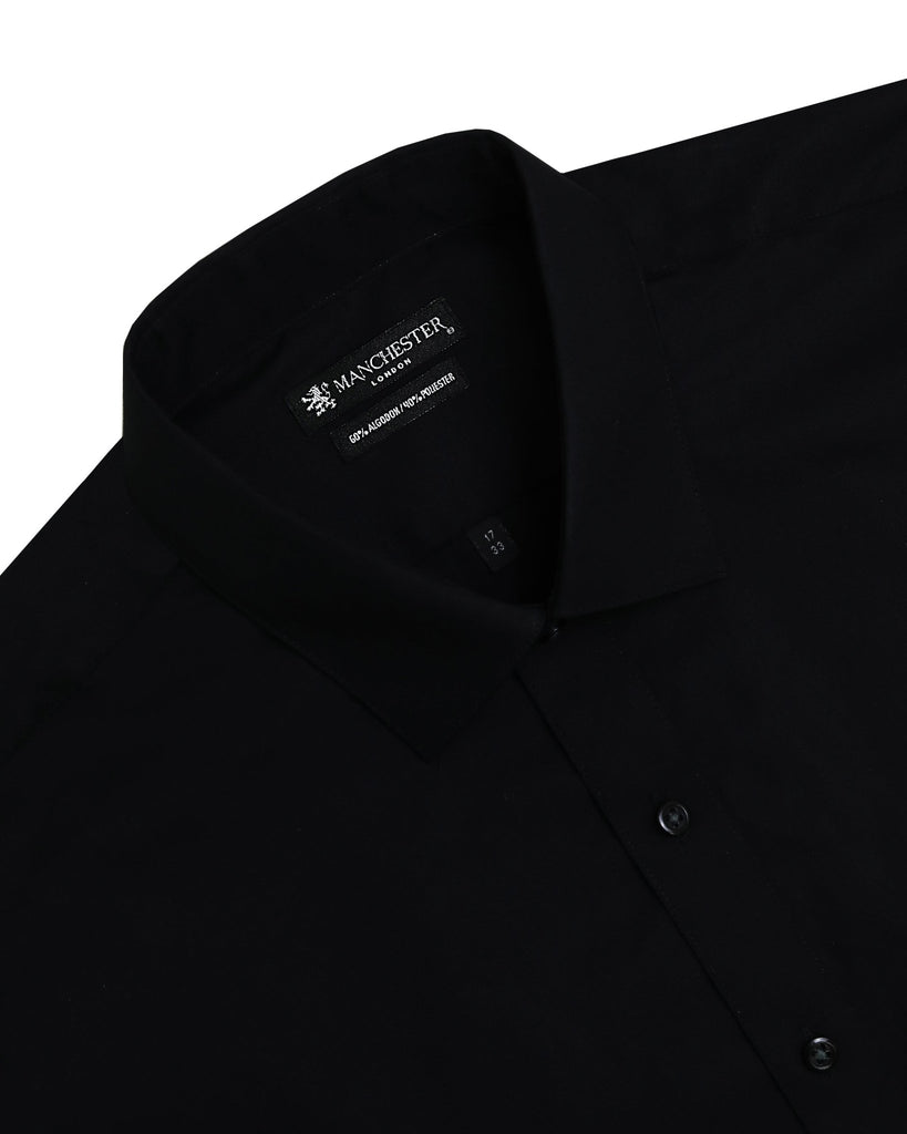 Manchester Camisa de Vestir - Cuello Ajustable con Bolsillo - Manchester