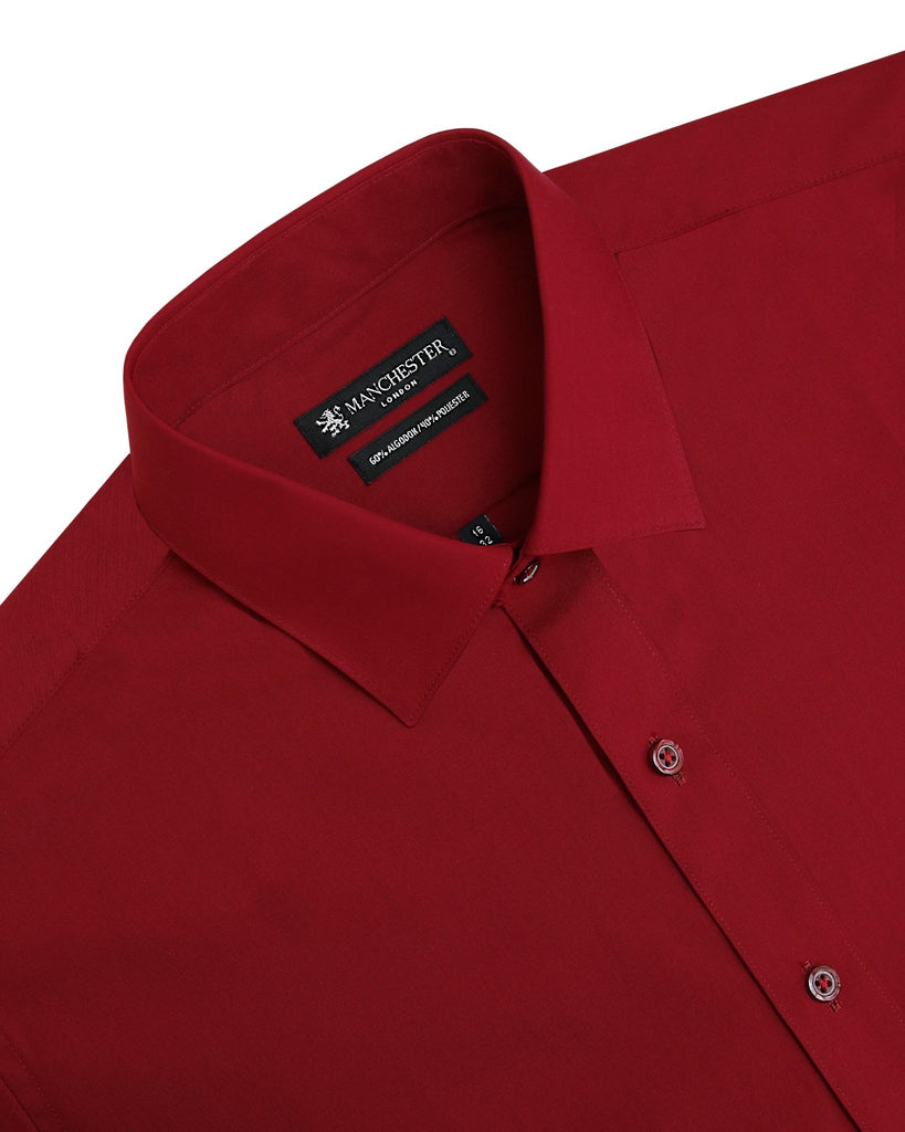 Manchester Camisa de Vestir - Cuello Ajustable con Bolsillo - Manchester