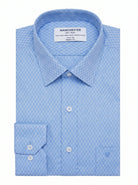Manchester Camisa de Vestir Cuello Ajustable Regular Fit Micro-Pinpoint - Manchester