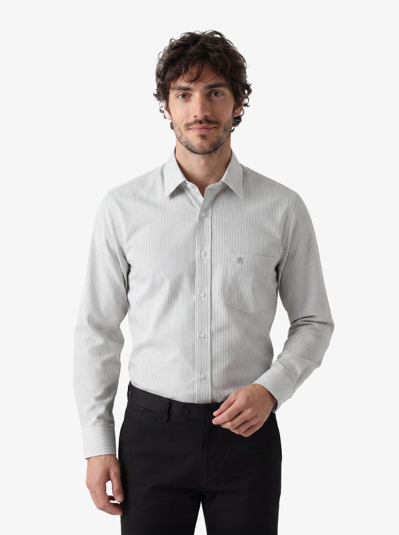 Manchester Camisa de Vestir Cuello Ajustable y Puño Convertible - Manchester
