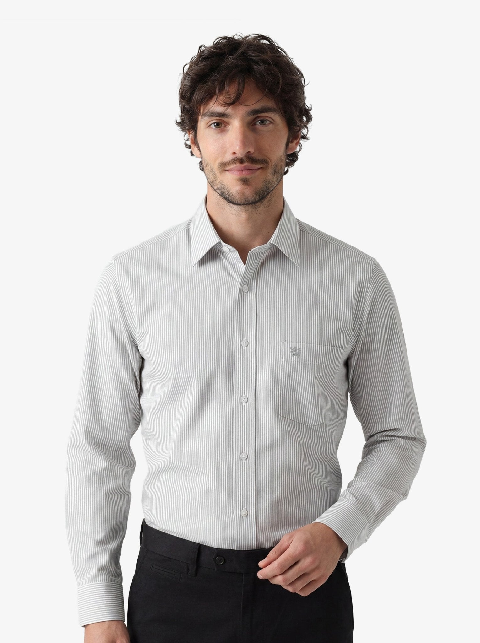 Manchester Camisa de Vestir Cuello Ajustable y Puño Convertible - Manchester