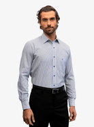 Manchester Camisa de Vestir de Rayas Finas Regular Fit - Manchester