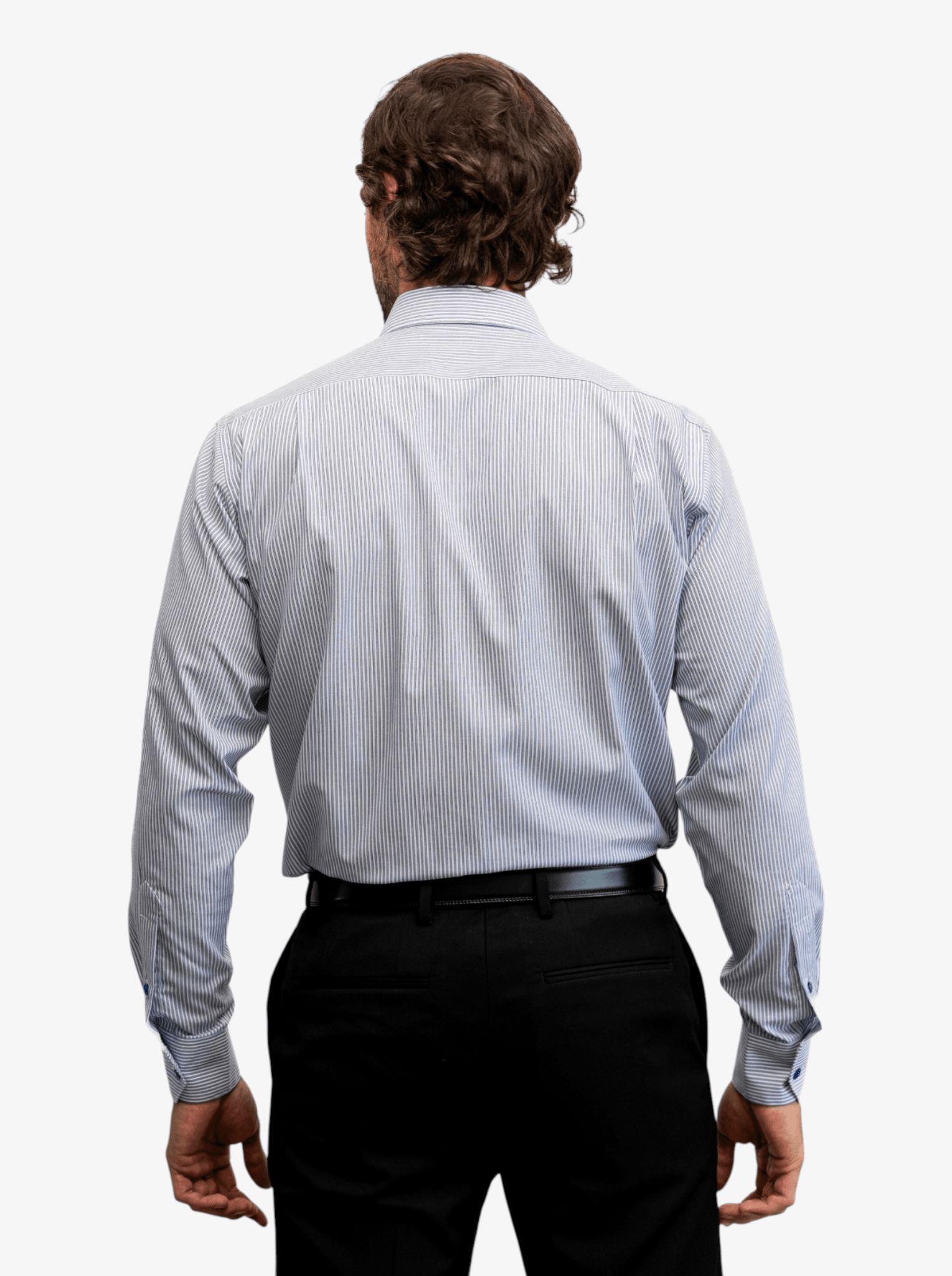 Manchester Camisa de Vestir de Rayas Finas Regular Fit - Manchester