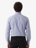 Manchester Camisa de Vestir Elite 100% Algodón Manga Larga color azul para hombre