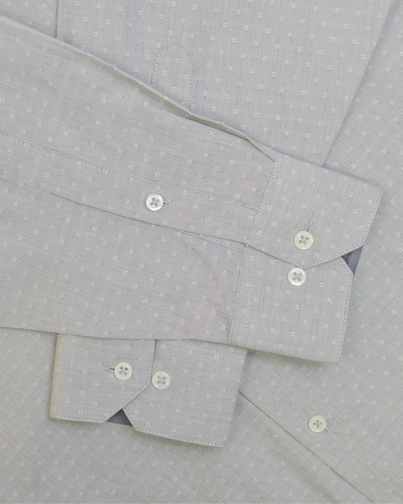 Manchester Camisa de Vestir Elite Patrón Sutil 100% Algodón Manga Larga - Manchester