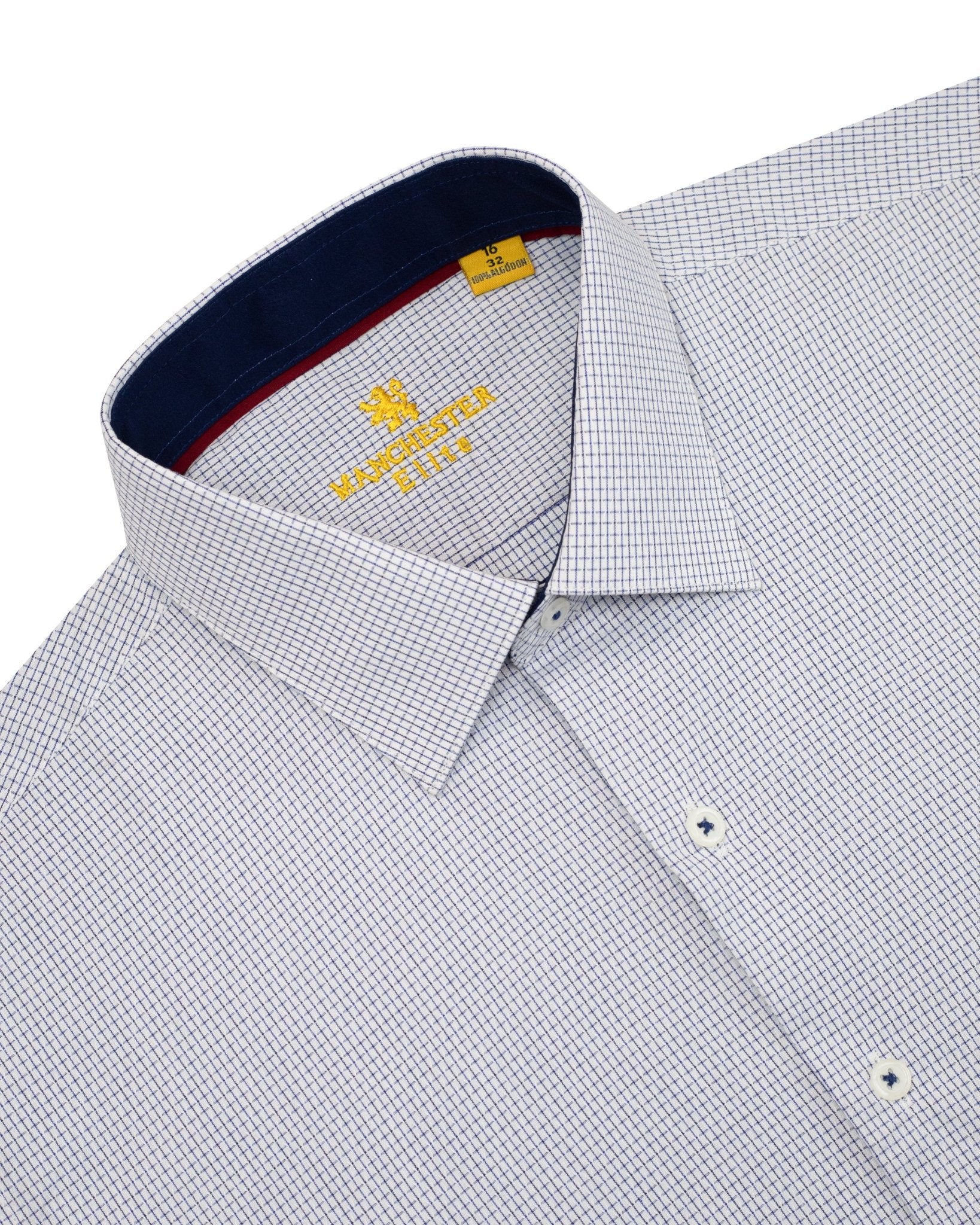 Manchester Camisa de Vestir Elite Regular Fit 100% Algodón Manga Larga - Manchester