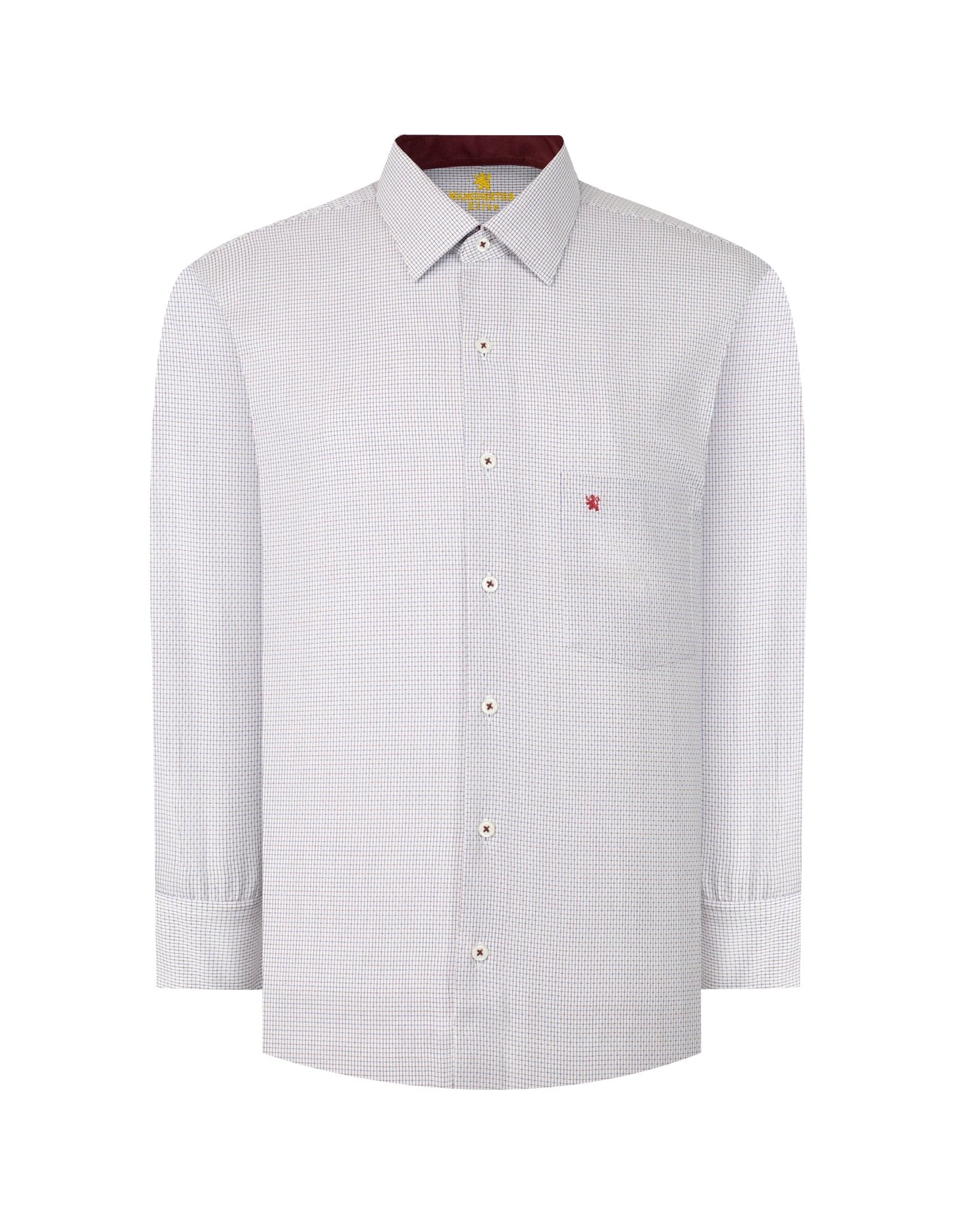 Manchester Camisa de Vestir Elite Regular Fit 100% Algodón Manga Larga - Manchester