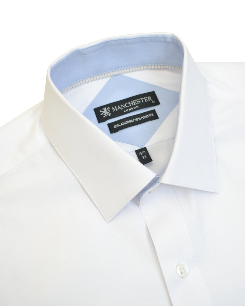Manchester Camisa de Vestir en Algodón - Poliéster - Manchester