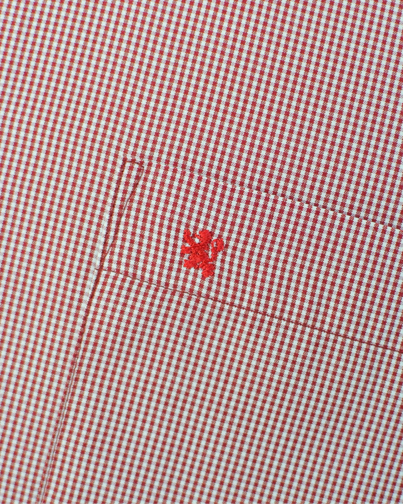 Manchester Camisa de Vestir Estampado Cuadricular en Algodón - Poliéster - Manchester