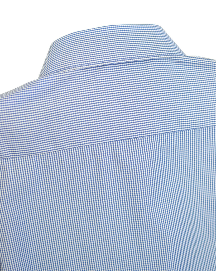 Manchester Camisa de Vestir Estampado Cuadricular en Algodón - Poliéster - Manchester