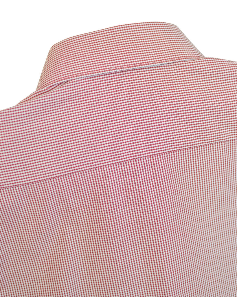 Manchester Camisa de Vestir Estampado Cuadricular en Algodón - Poliéster - Manchester