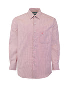Manchester Camisa de Vestir Estampado Cuadricular en Algodón - Poliéster - Manchester