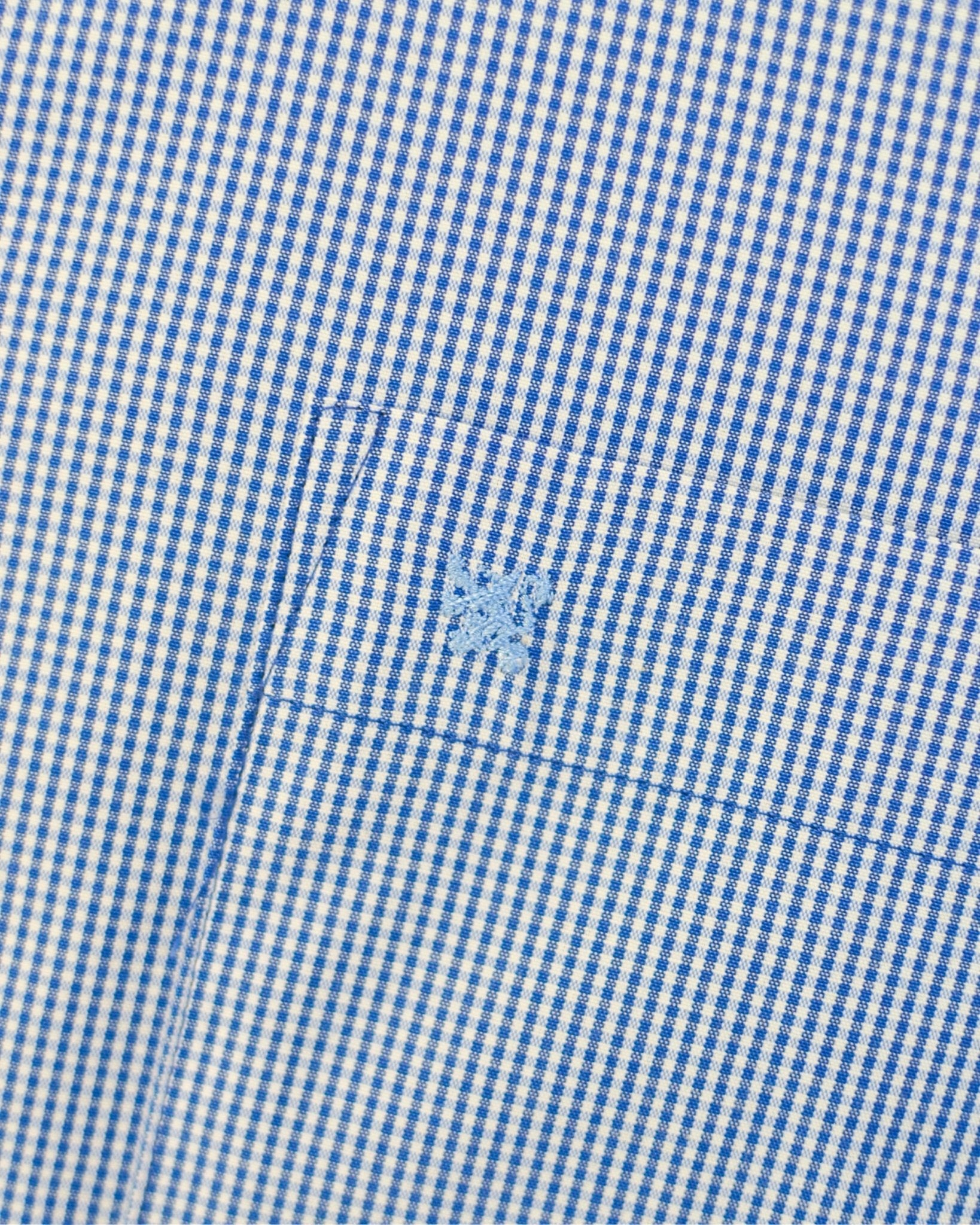 Manchester Camisa de Vestir Estampado Cuadricular en Algodón - Poliéster - Manchester