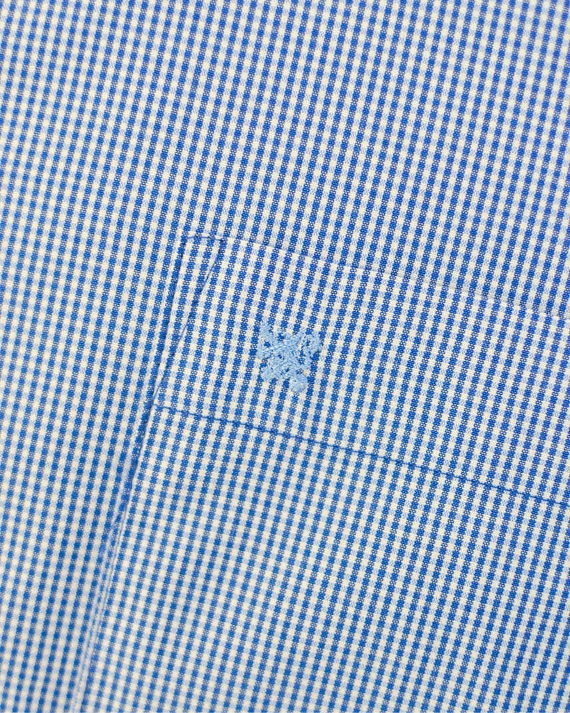 Manchester Camisa de Vestir Estampado Cuadricular en Algodón - Poliéster - Manchester