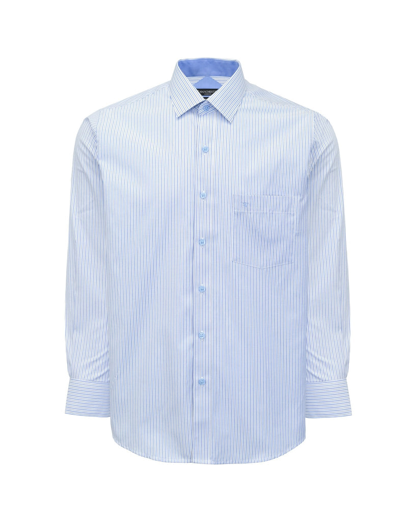 Manchester Camisa de Vestir Estampado de Líneas - Manchester