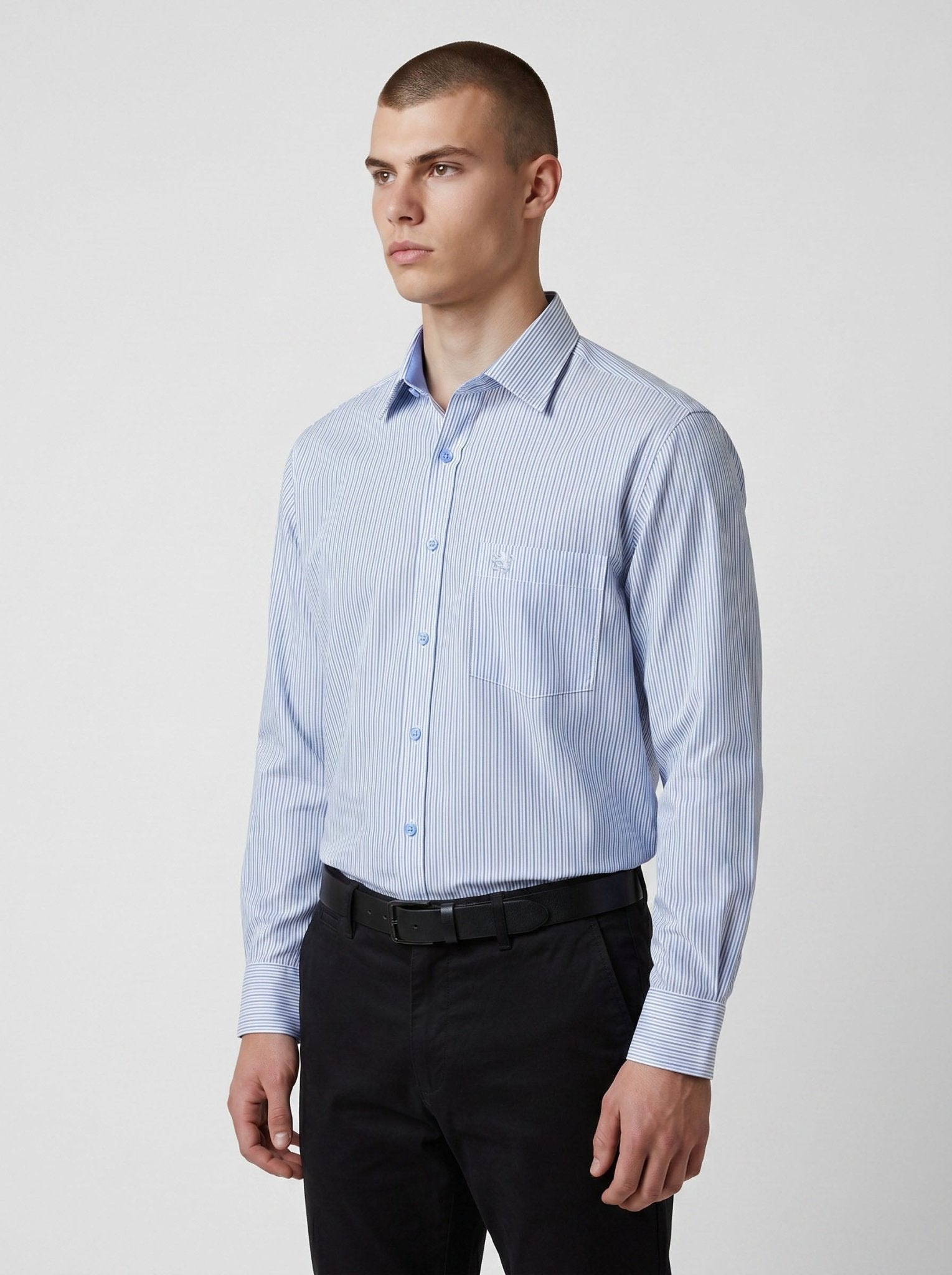 Manchester Camisa de Vestir Estampado de Líneas - Manchester