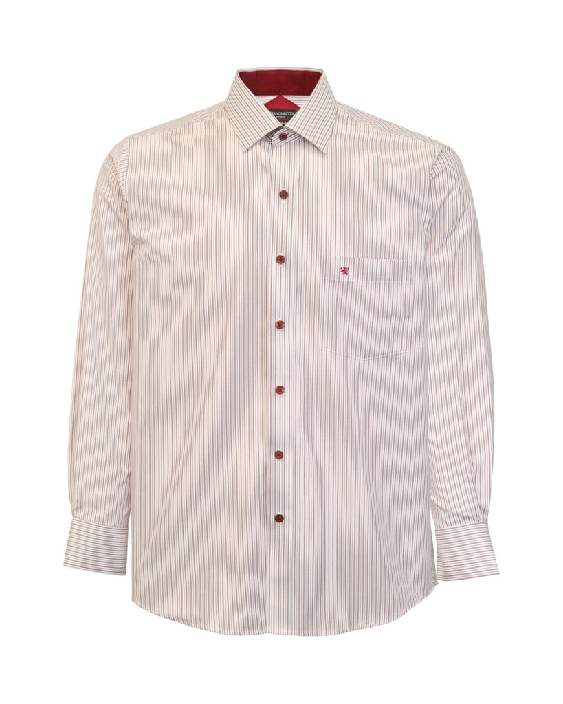 Manchester Camisa de Vestir Estampado de Líneas - Manchester