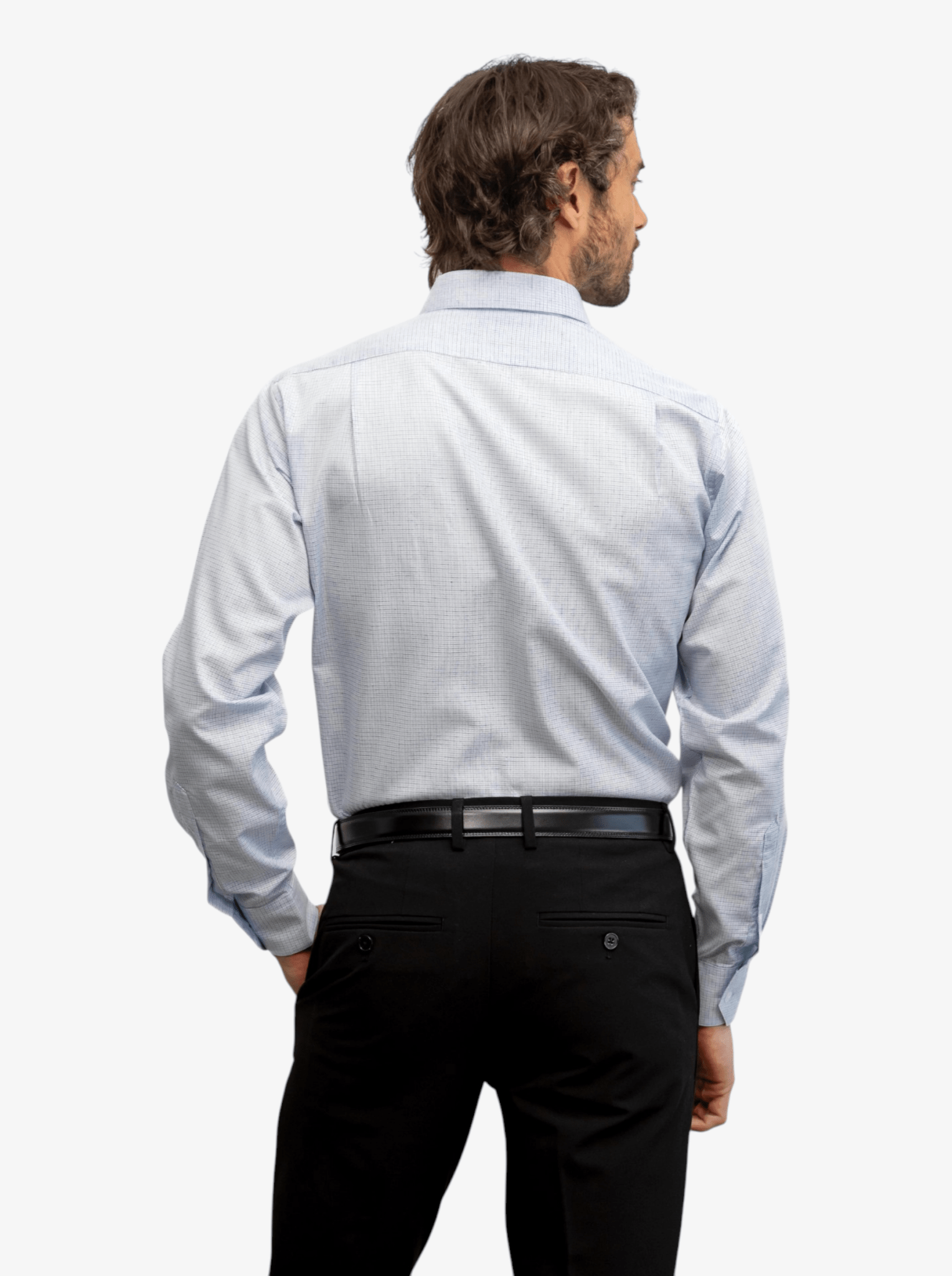 Manchester Camisa de Vestir Formal Minimalista de Textura Geométrica - Manchester