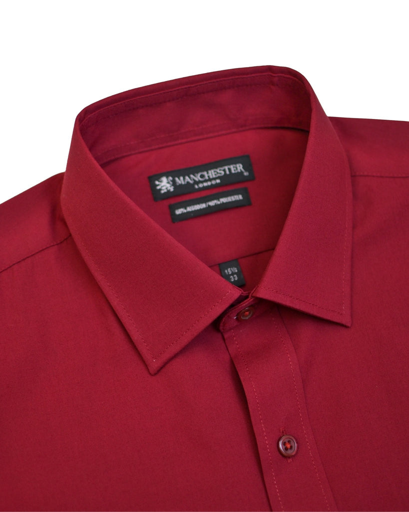 Manchester Camisa de Vestir Lisa Algodón y Poliéster - Manchester
