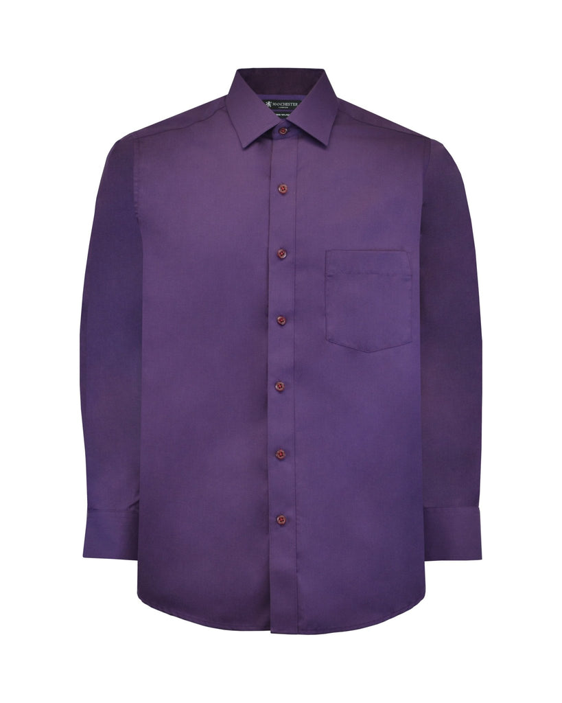 Manchester Camisa de Vestir Lisa Algodón y Poliéster - Manchester