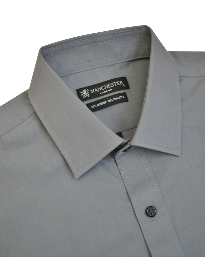 Manchester Camisa de Vestir Lisa Algodón y Poliéster - Manchester