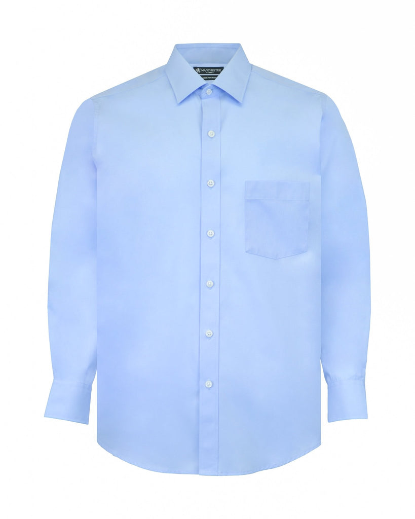Manchester Camisa de Vestir Lisa Algodón y Poliéster - Manchester