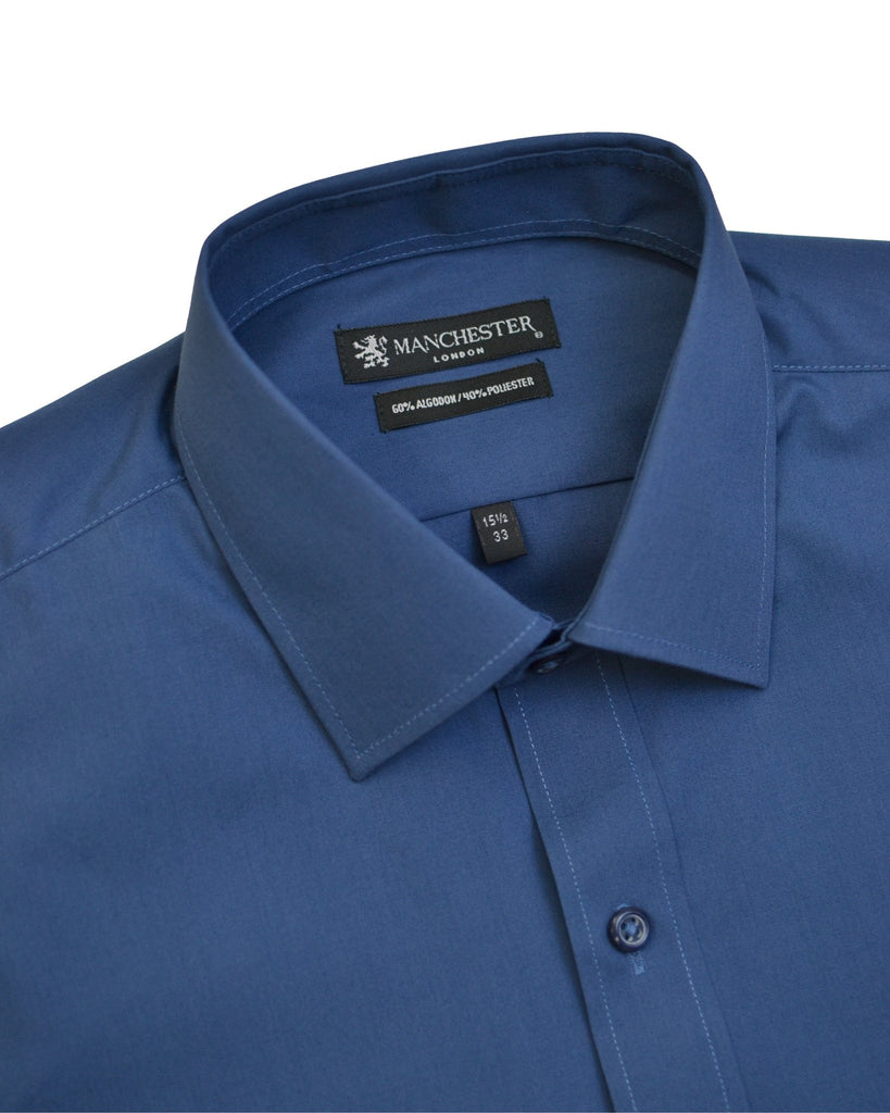 Manchester Camisa de Vestir Lisa Algodón y Poliéster - Manchester
