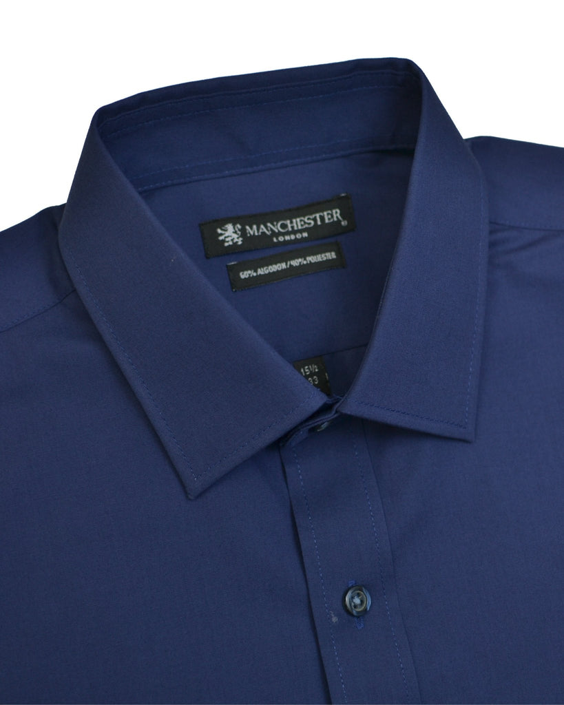 Manchester Camisa de Vestir Lisa Algodón y Poliéster - Manchester