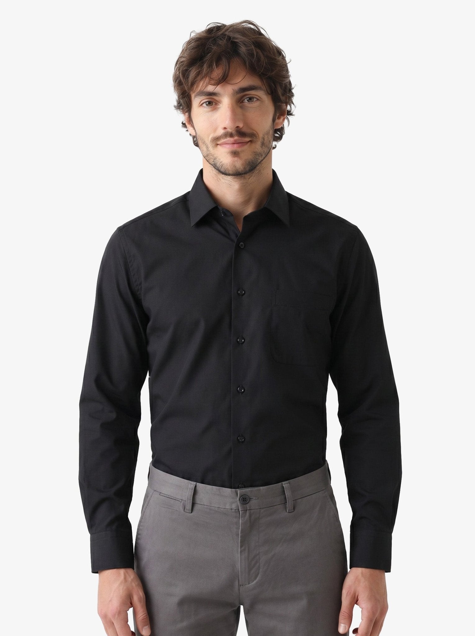 Manchester Camisa de Vestir Lisa Algodón y Poliéster - Manchester