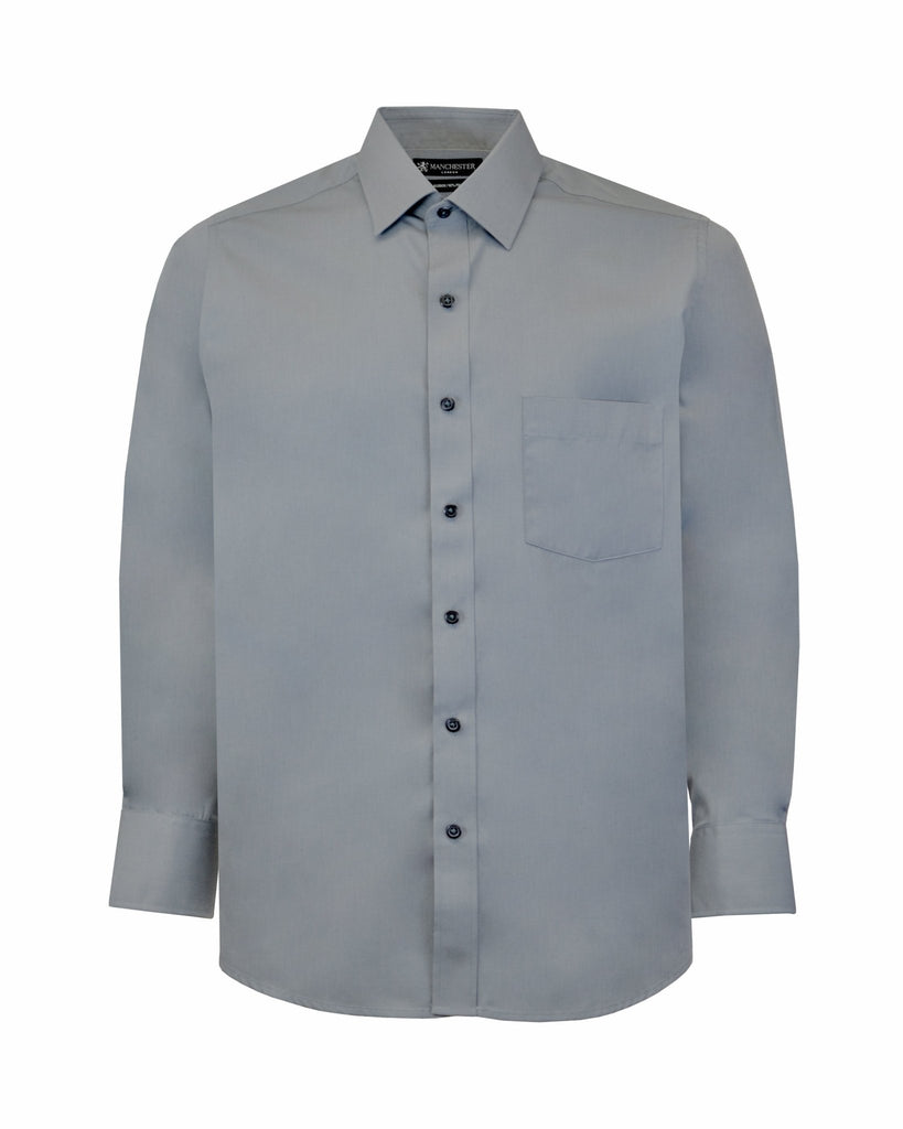 Manchester Camisa de Vestir Lisa Algodón y Poliéster - Manchester