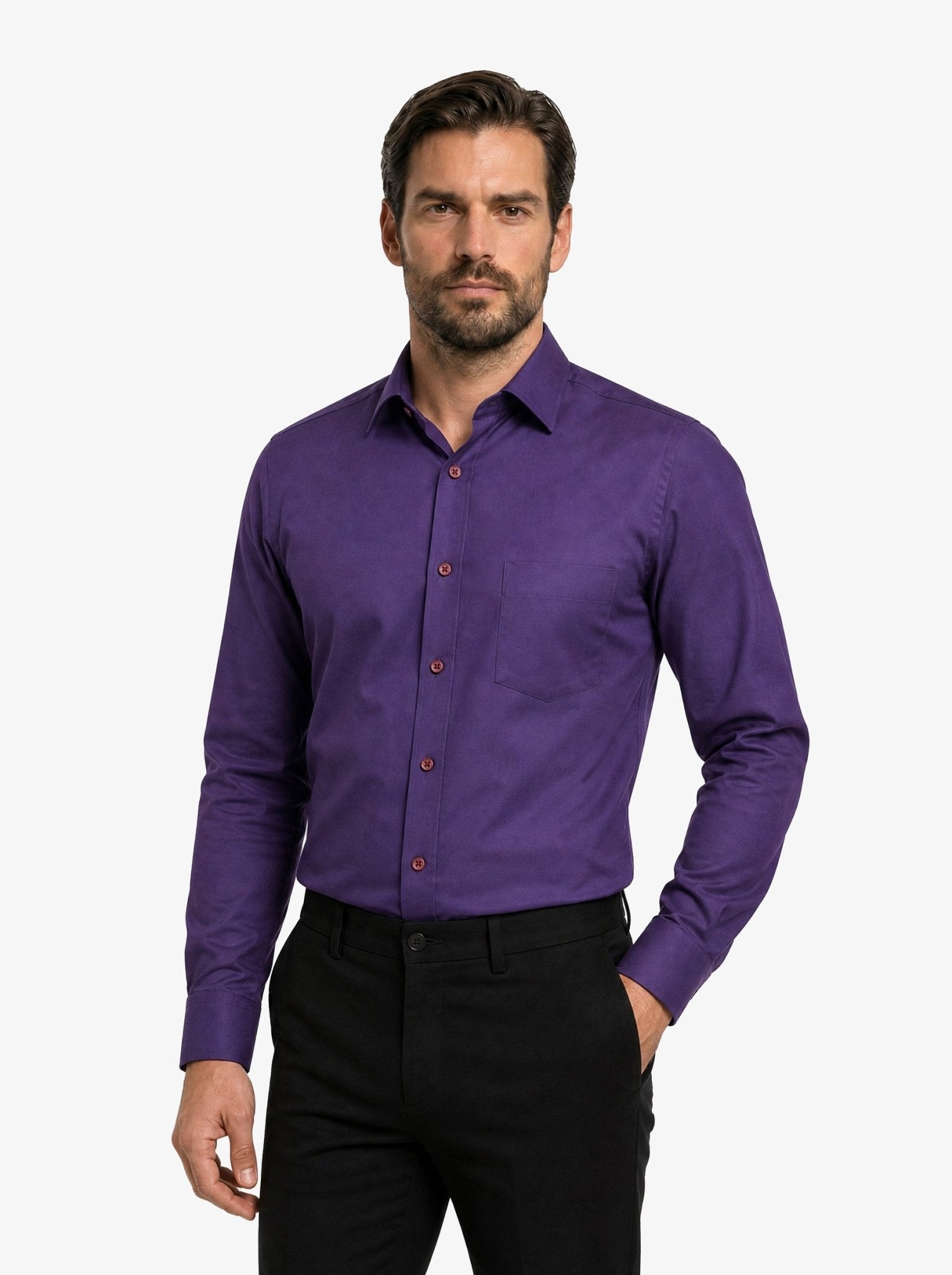 Manchester Camisa de Vestir Lisa Algodón y Poliéster - Manchester