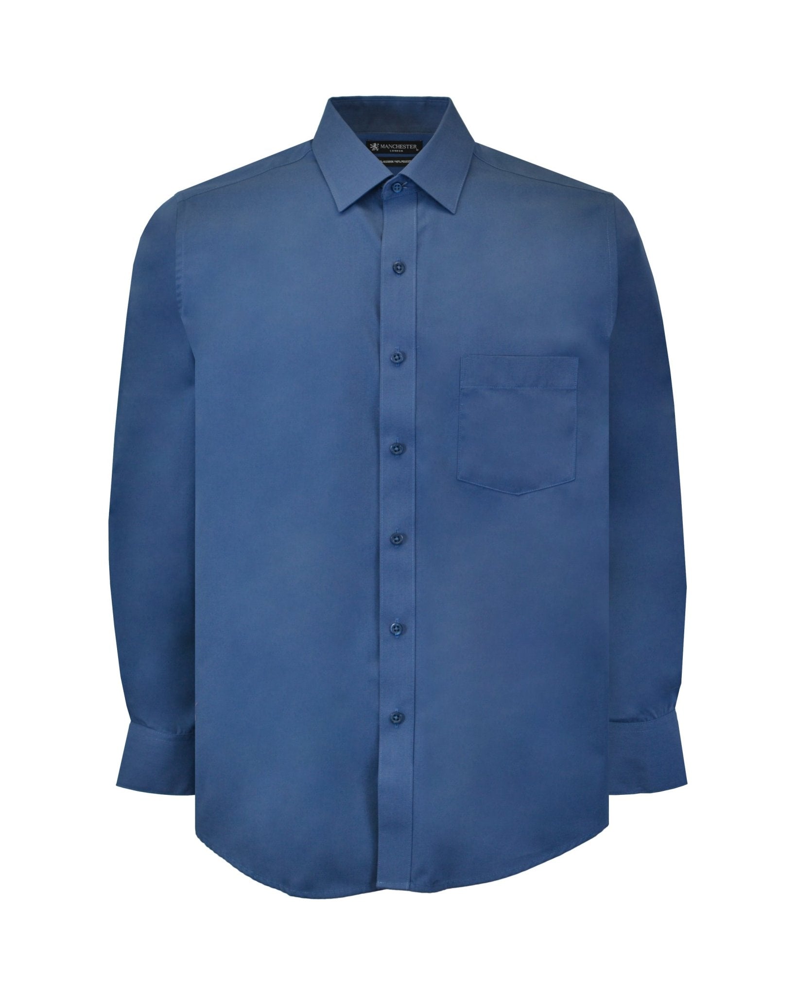 Manchester Camisa de Vestir Lisa Algodón y Poliéster - Manchester
