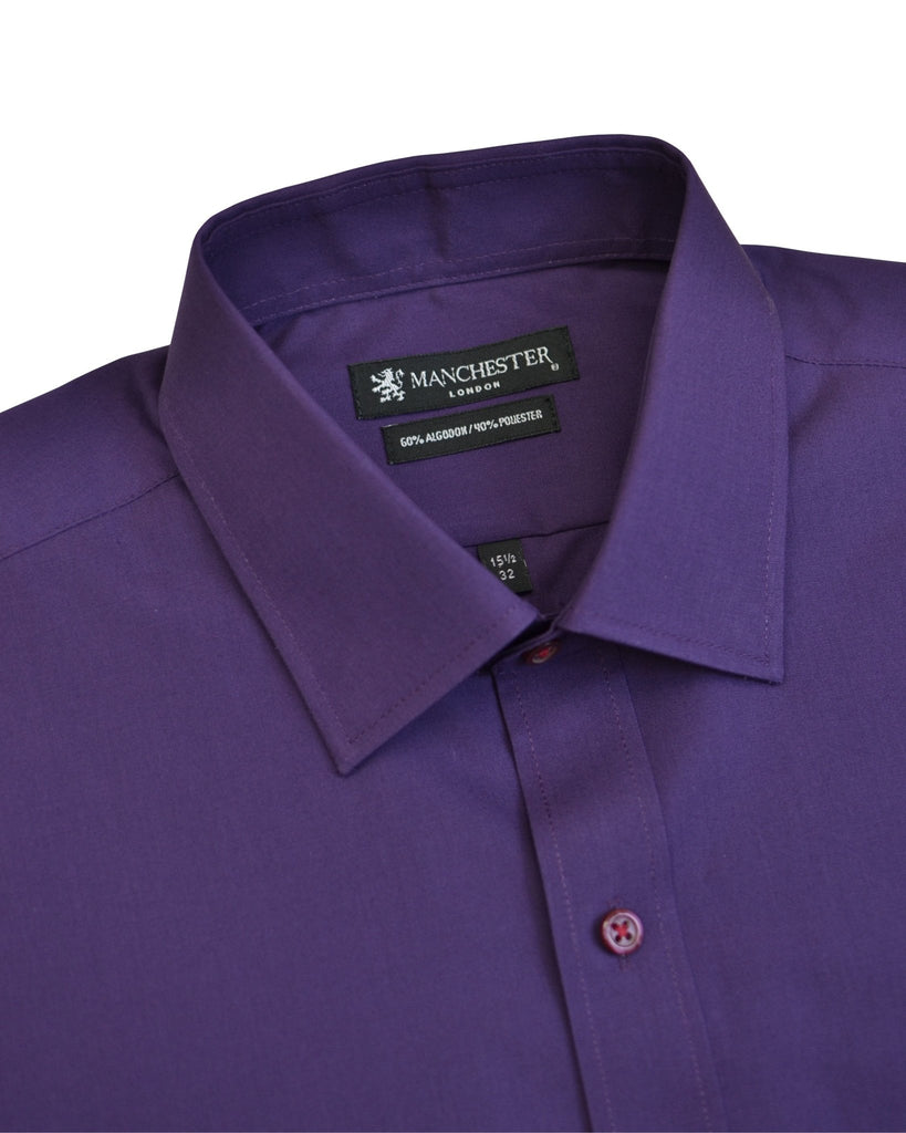 Manchester Camisa de Vestir Lisa Algodón y Poliéster - Manchester