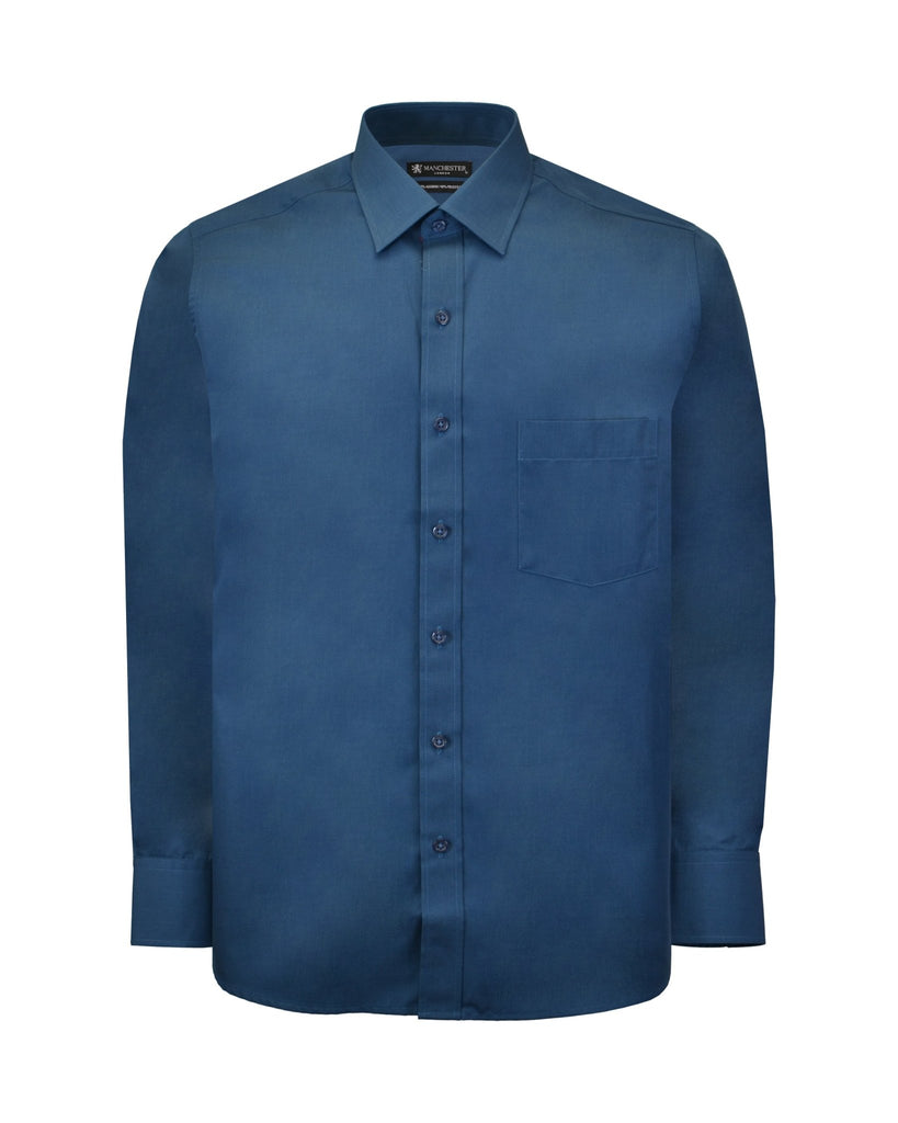 Manchester Camisa de Vestir Lisa Algodón y Poliéster - Manchester