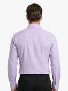Manchester Camisa de Vestir Lisa Algodón y Poliéster color purpura para hombre