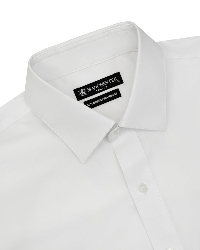 Manchester Camisa de Vestir Lisa Algodón y Poliéster - Manchester