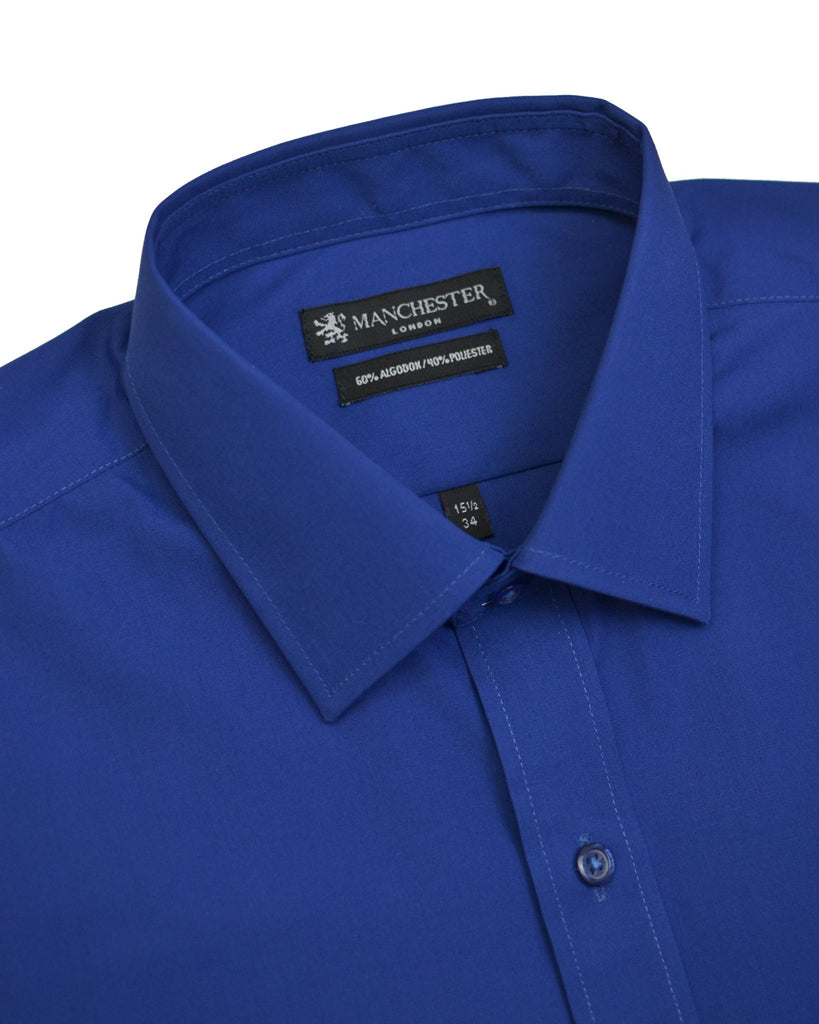 Manchester Camisa de Vestir Lisa Algodón y Poliéster - Manchester