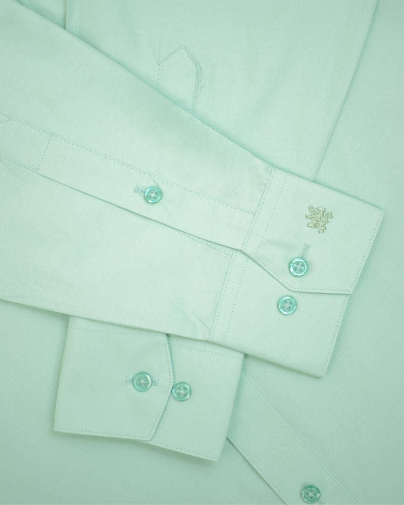 Manchester Camisa de Vestir Lisa Algodón y Poliéster Manga Larga - Manchester