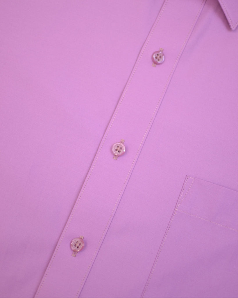 Manchester Camisa de Vestir Lisa Algodón y Poliéster Manga Larga - Manchester