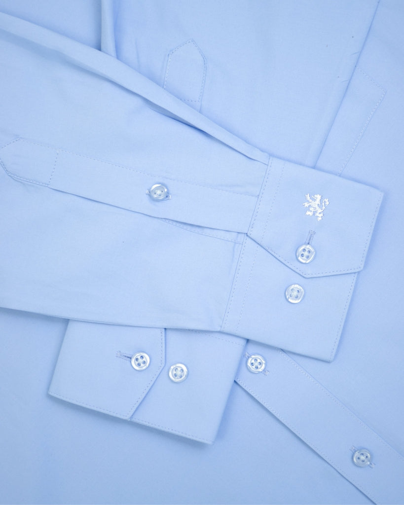 Manchester Camisa de Vestir Lisa Algodón y Poliéster Manga Larga - Manchester