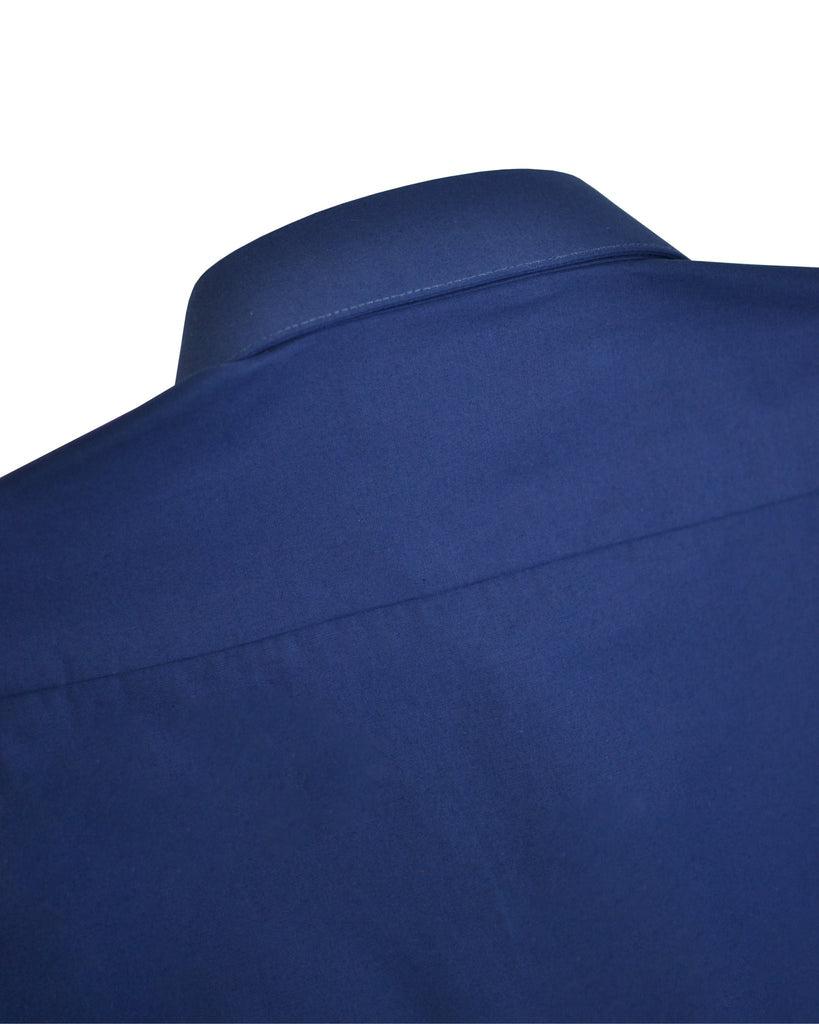 Manchester Camisa de Vestir Lisa Algodón y Poliéster Manga Larga - Manchester