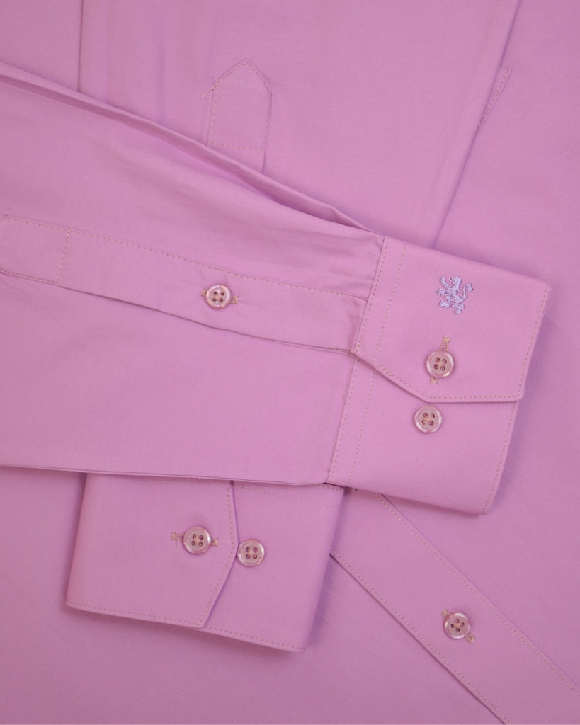 Manchester Camisa de Vestir Lisa Algodón y Poliéster Manga Larga - Manchester