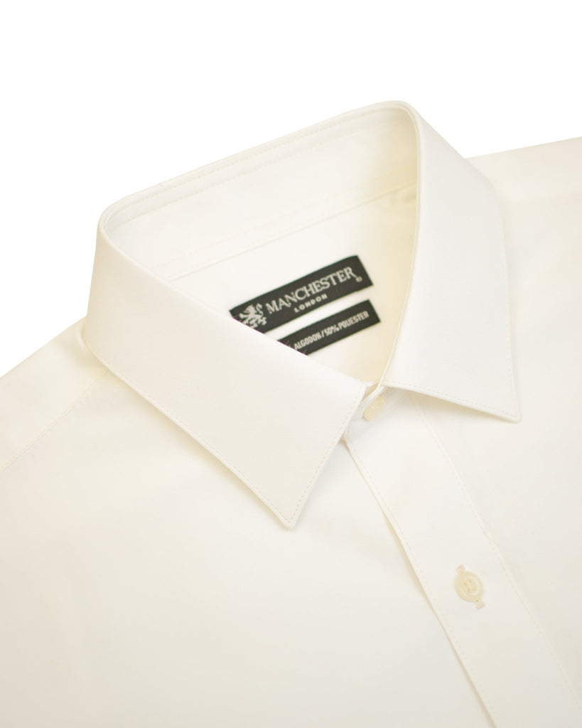 Manchester Camisa de Vestir Lisa Algodón y Poliéster Manga Larga - Manchester