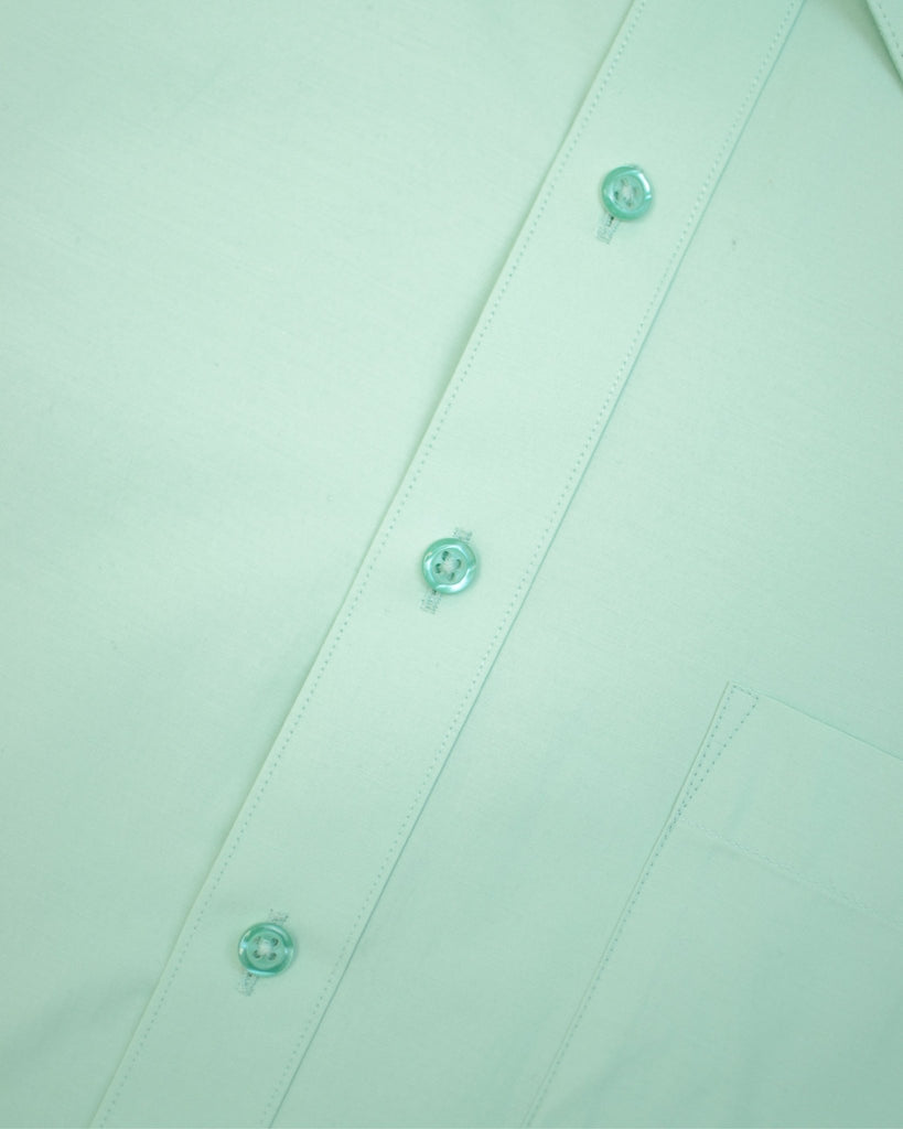 Manchester Camisa de Vestir Lisa Algodón y Poliéster Manga Larga - Manchester