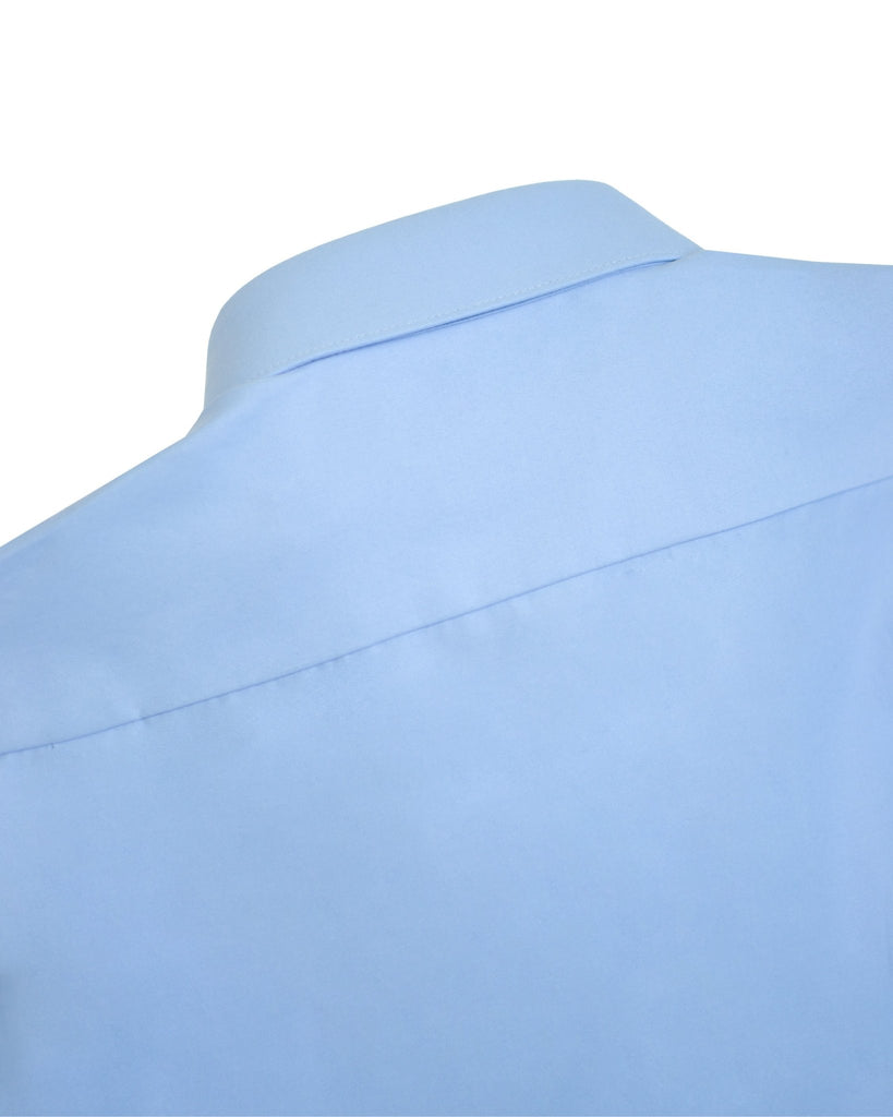 Manchester Camisa de Vestir Lisa Algodón y Poliéster Manga Larga - Manchester